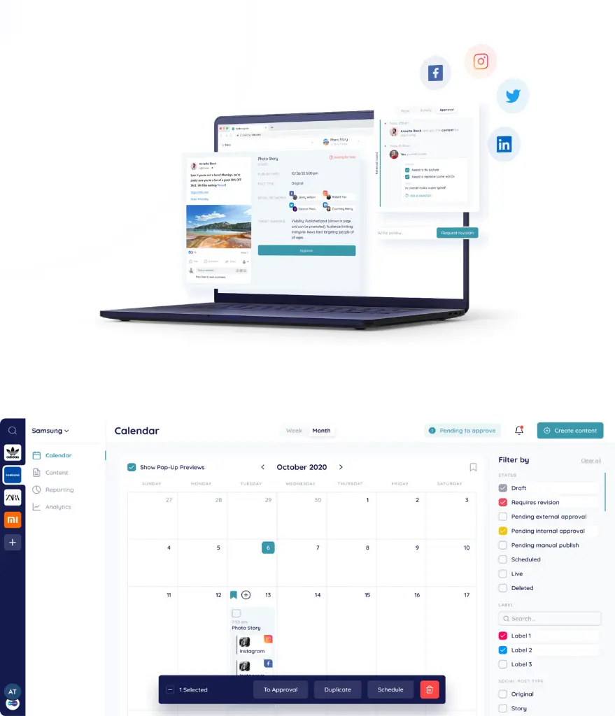 Smm platform for a marketing agency